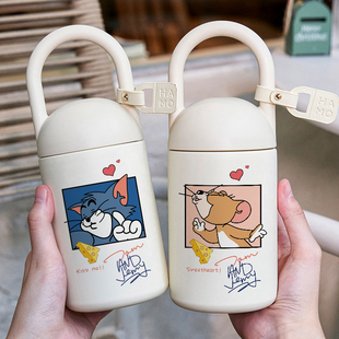 猫和老鼠保温杯周边ins网红情侣款喝水杯子卡通可爱潮流316不锈钢
