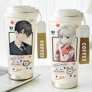 侦探已死保温杯动漫谢希耶丝塔周边水杯子斋川唯定制刻字陶瓷内胆