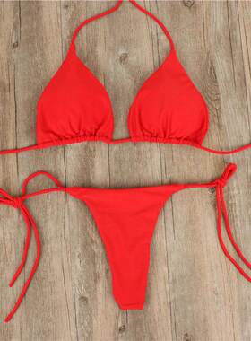 Sexy Bikini Set Thong Swimsuit Bandage Brazilian Swimwear