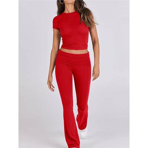 欧美时尚上衣长裤运动2件套装女 tracksuit set sport suit women