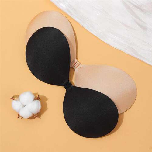 ilicone Seamless Front Closure Sticky Backless Strapless Bra
