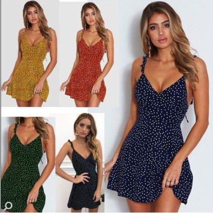 summer dress women 2020 sexy ladies braces skirt S-5XL 女裙图片
