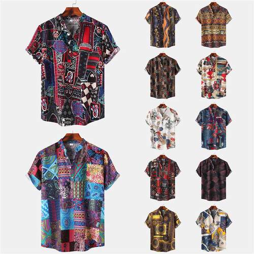 2025 Summer Casual Hawaiian Printed Shirt for Men