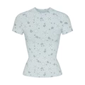 Blue Floral Short Sleeves