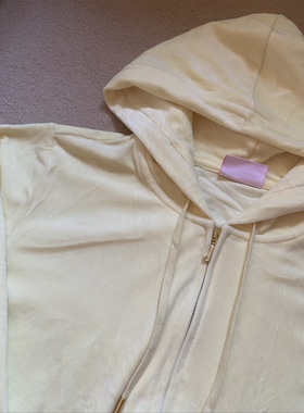 清仓特价不退换！！外贸w单纯色女士连帽丝绒外套开衫默认微瑕