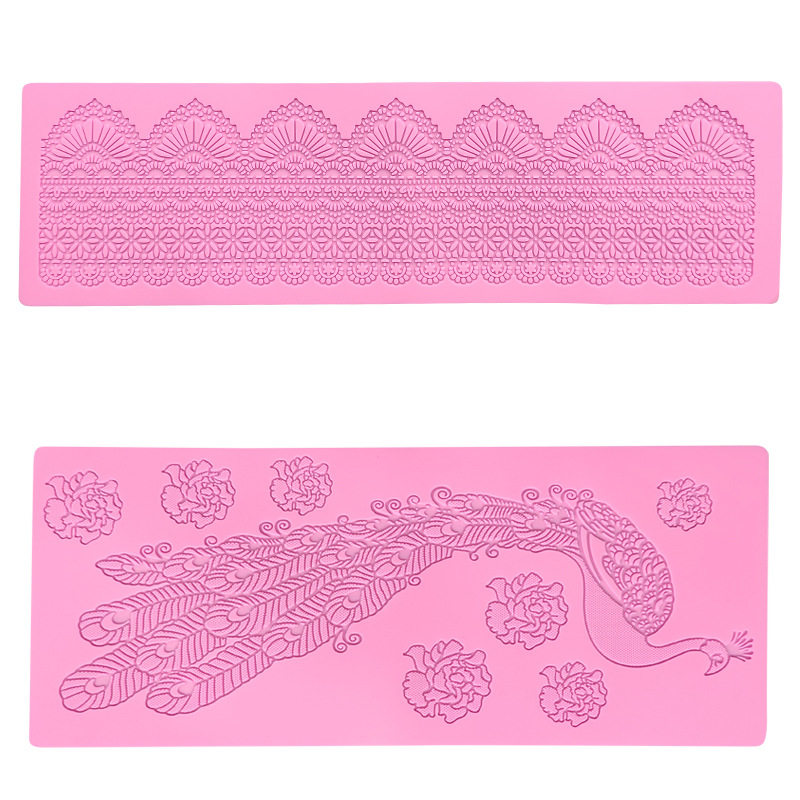 蕾丝垫翻糖蛋糕硅胶模具巧克力蛋糕装饰蛋糕花边硅胶烘焙工具创意