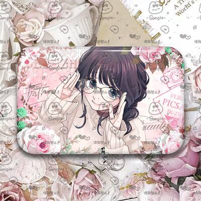 日漫熏香花朵凛然绽放周边长方形自制徽章马口铁二次元谷子挂饰女