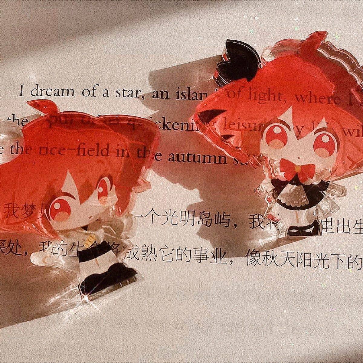 重音teto之MIMI曲 原创自制同人谷 彩窗厚立牌 周边礼品包装