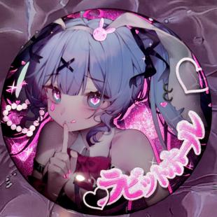 谷收藏胸针 厚底初音未来周边miku兔子同人反光吧唧徽章可爱二次元