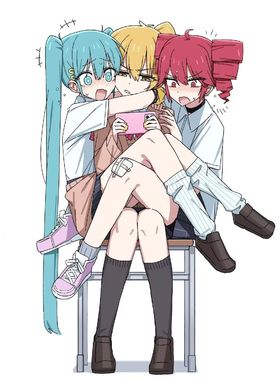 初音未来miku三人组立牌亚克力重音teto亚北音留动漫周边精美摆件