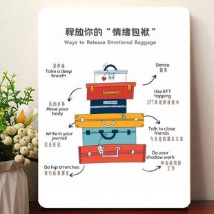 50种情绪调节小贴士相框摆台接纳自己所有情绪房间正念高颜值摆件