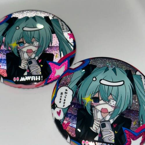 初音未来miku吧唧立牌周边徽章谷子装饰摆件高颜值自制送朋友