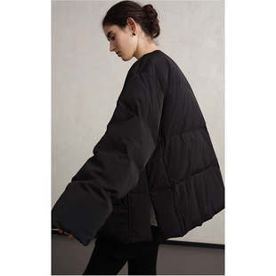 2025冬季新款新国标95白鹅绒感面包羽绒服保暖小个子圆领外套女