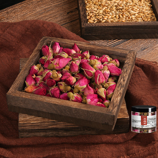 胡庆余堂玫瑰花干玫瑰花中药饮片泡水重瓣玫瑰50g*1罐