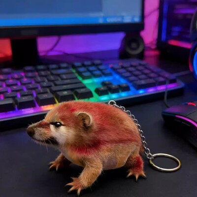 我的刀盾玩偶毛绒玩具书包包包挂件发声玩具可爱钥匙扣抖音新款