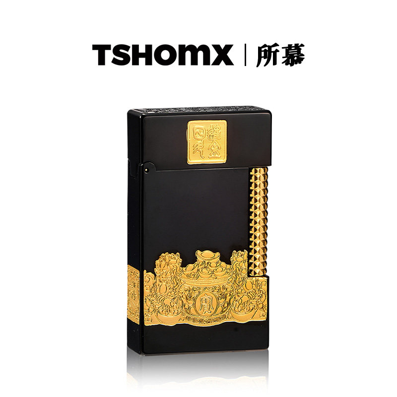 TSHOMX所慕官方旗舰店正品朗声打火机充气男款送对象高档礼盒装