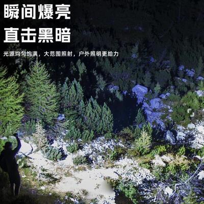 【V8-MAX】探火星耀3秒点烟强光手电211450高容量电池爬山定焦