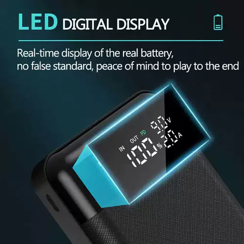 Ferising Led 10000mah 2000mah Power Bank Portable Charger U