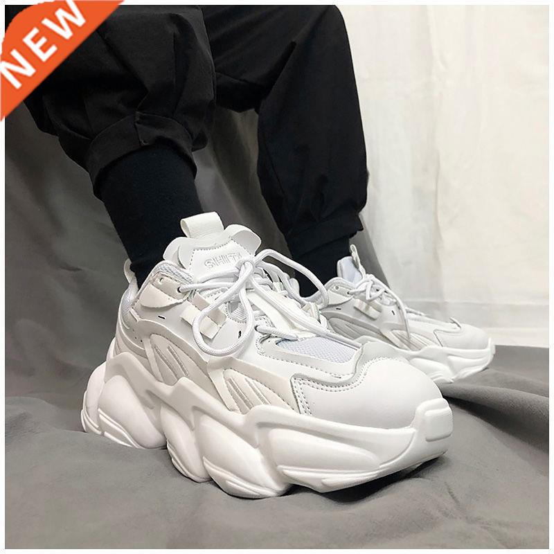 Autumn Men's Platform Sneakers Breathable Men Chunky Sho
