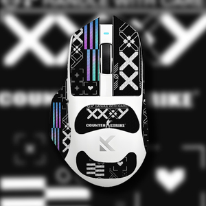 诗图鲨迈从G7鼠标贴防滑贴黑白印花菱纹防滑吸汗贴纸个性掌心贴