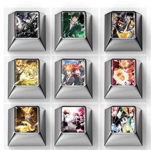 家庭教师锌合金金属键帽机械键盘删除Tab键R4回车键wooting87夜魔