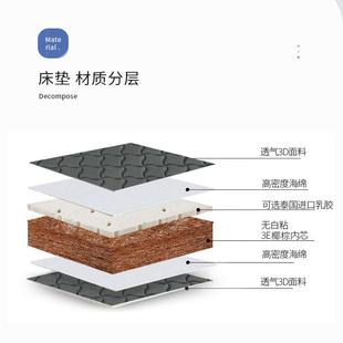 椰棕床垫硬垫可三折叠单人家用儿童经济型榻榻米学生宿舍环保棕垫