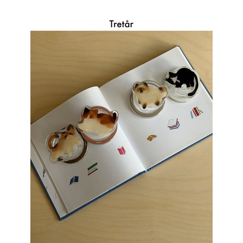 Tretar 「手绘猫咪」透明气囊手机磁吸支架 手绘原创简约创意