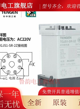 TENGEN天正 TGJS1-SR-2Z延时继电器DH48S-S-2Z双时间循环数显220V