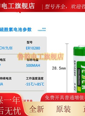 FX2NC-32BL 三菱F930屏用锂电池JCBCH/九创ER10280 3.6V ER10/28