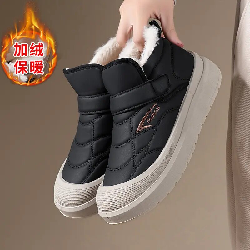 冬季加绒加厚男士棉鞋保暖雪地靴加厚底防滑防水一脚蹬棉靴短靴,流行男鞋,棉鞋,淘宝优惠券,粉丝福利购,淘宝优惠卷