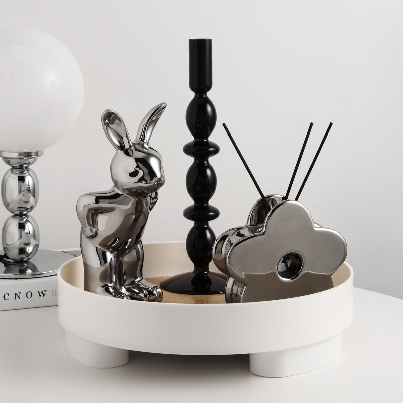 简约托盘ins轻奢小众设计感收纳