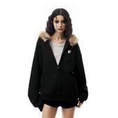 外套男女20复GNL25早冬季 连帽运动衫 帽 古毛领开衫 OYJAYI秋GO美式