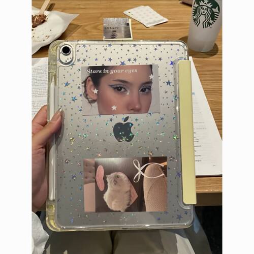 新款韩系简约平板壳Y型+三折ipad保护壳air7/6/5/4苹果ipad11保护套10代9透明air8平板壳pro11寸防弯带笔槽