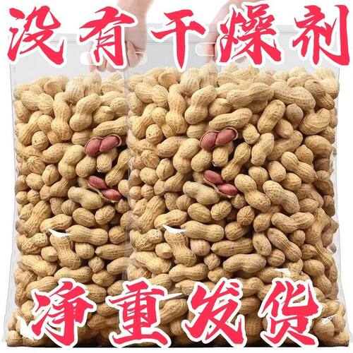 【净重】新货铁锅炒花生原味带壳特价炒熟河南年货绿茶无干燥剂