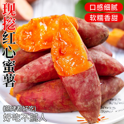 ：正宗沙地红心蜜薯新鲜香甜