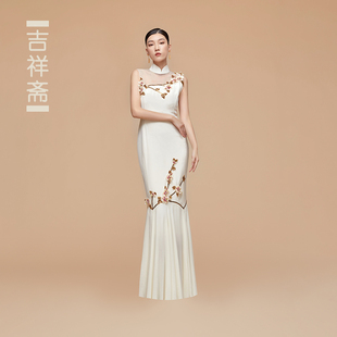 吉祥斋女装花样年华旗袍重工立体绣花改良版高端旗袍礼服连衣裙