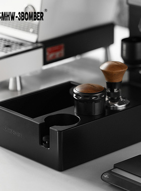 轰炸机MHW多功能敲渣盒布粉压粉锤填压意式咖啡手柄支架收纳座58