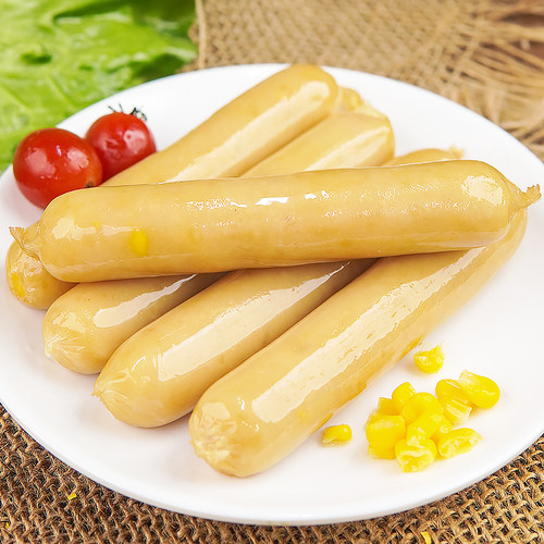 甜玉米风味烤香肠450g台湾热狗肠冷冻脆皮烧烤火腿家用早餐手抓饼