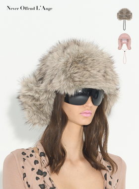 NOLA 雪系doll 超厚重长毛头包脸神器辣妹雪地雷锋护耳帽