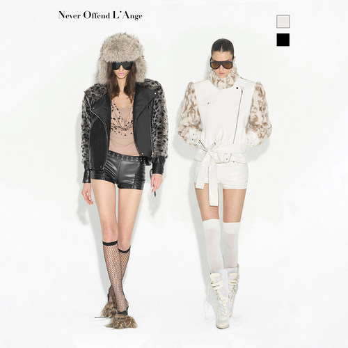 NOLA雪域风豹毛毛拼皮姐感皮草