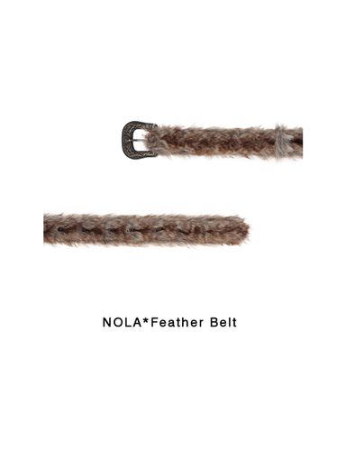 NOLA*FeatherBelt渐层毛毛皮带