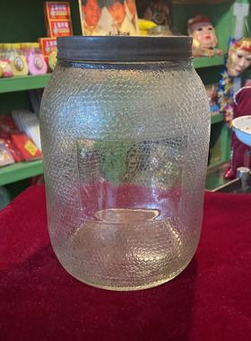 玻璃瓶子老玻璃罐子糖罐80 90年代怀旧老物件