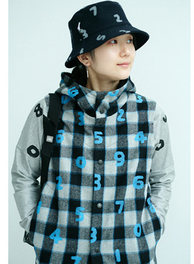 SOU·SOU DEPORTARE 格纹连帽BIKE背心马甲 #57006 2025冬