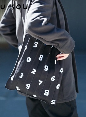 SOU・SOU × KNT365再生材料针织单肩斜挎包Knitty 中号 #69061