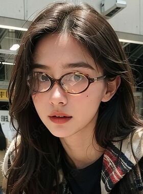 2025年新款韩式眼镜超轻近视可配度数张婧仪同款小圆镜框dowdy