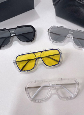 网红连体大框黑色墨镜女复古遮阳圆脸显瘦防风开车驾驶太阳眼镜男