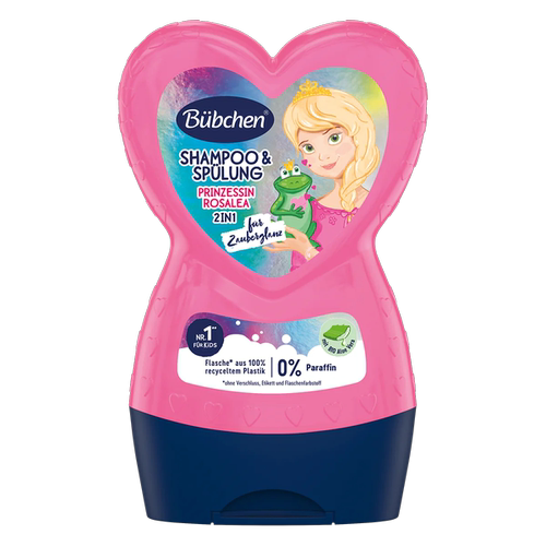 中国总代德国Bubchen贝臣女童洗护二合一230ml 小公主
