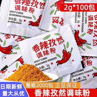 家用便携烧烤调料炸鸡粉辣椒粉撒料商用调味料 香辣孜然粉2g小包装