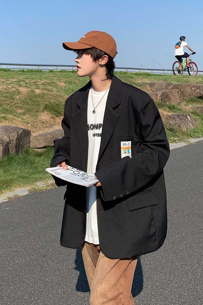 XZ-230-1-22XZ08秋新款港风cityboy宽松休闲多色小西服P98控118,男装西服,星座230-1