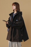 XZ-230-1-22JK10秋中性风机能排扣冲锋衣宽松防风连帽夹克P78控98，男装夹克，星座230-1